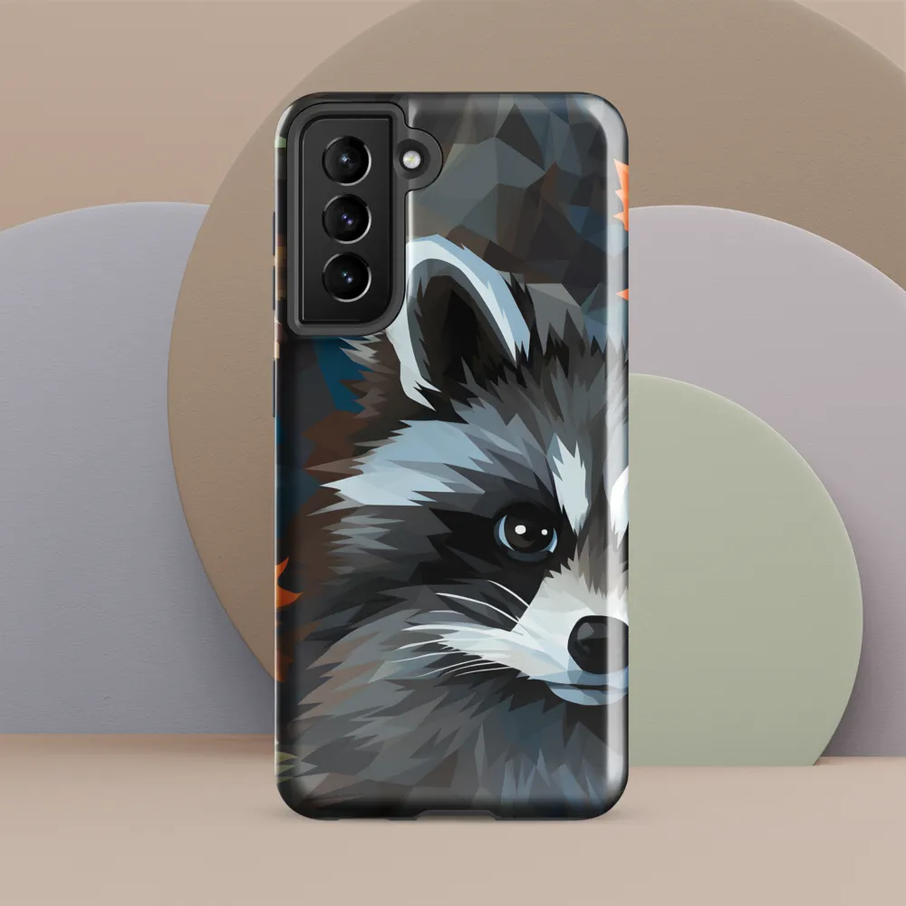 Whispers of Autumn: The Raccoon's Gaze