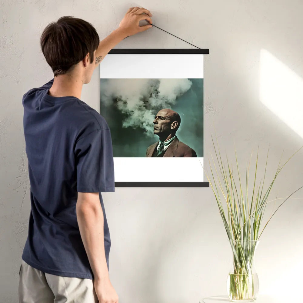 Clouded Thoughts | Poster With Black Wood Hanger | 18″×24″