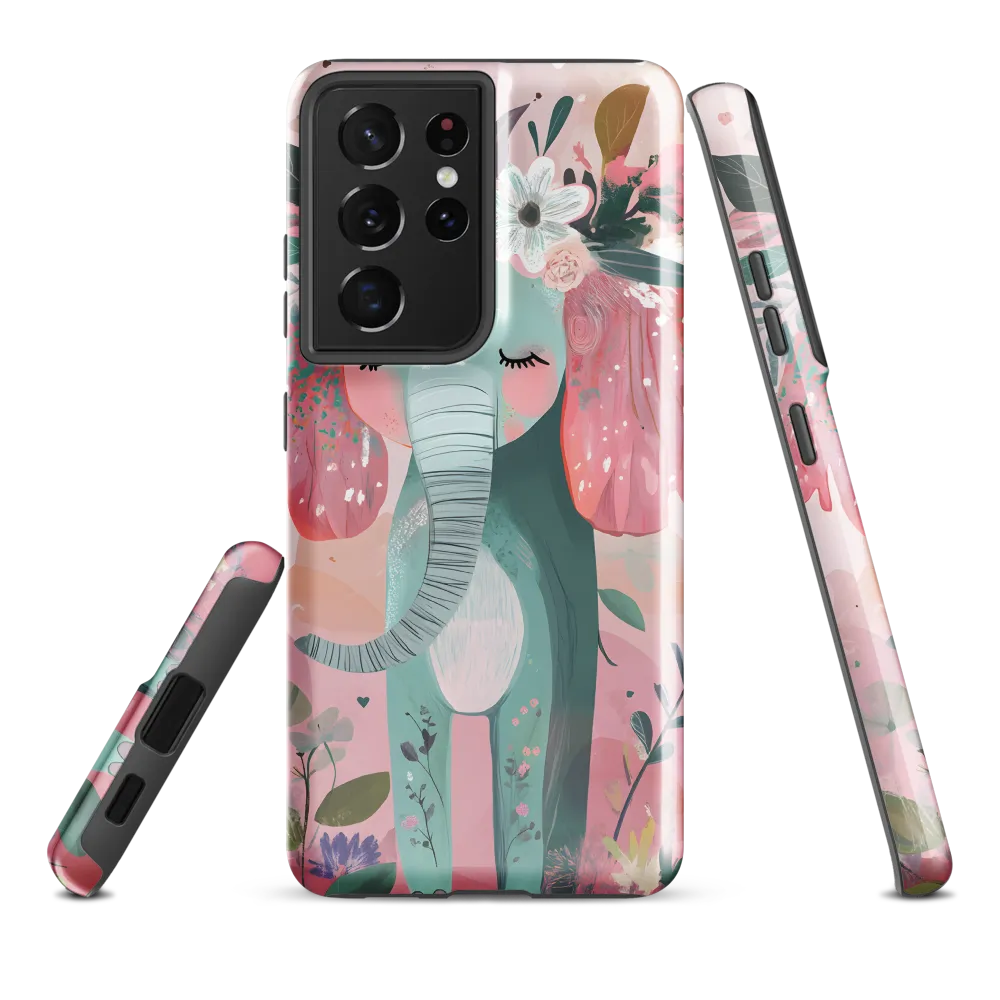 Whimsical Elephant in Bloom