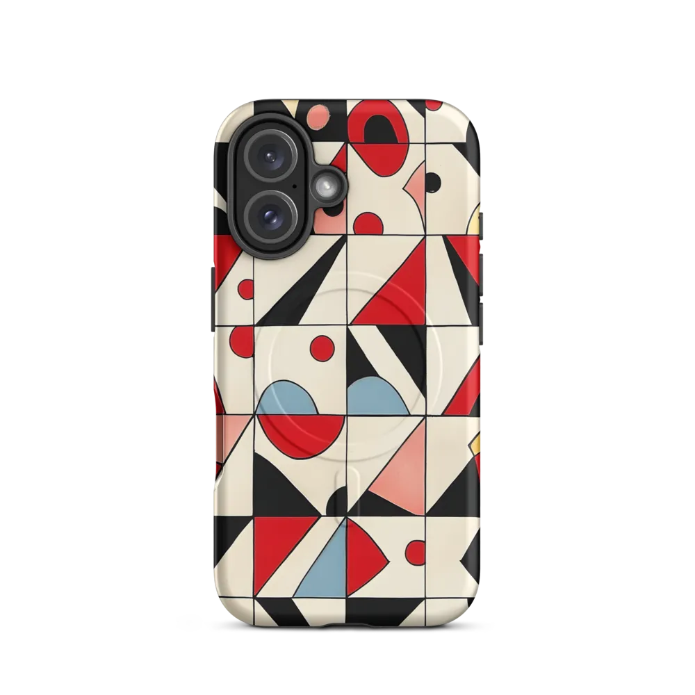Dynamic Geometric Harmony | Phone Case |  16 | MagSafe® Tough Case | Matte