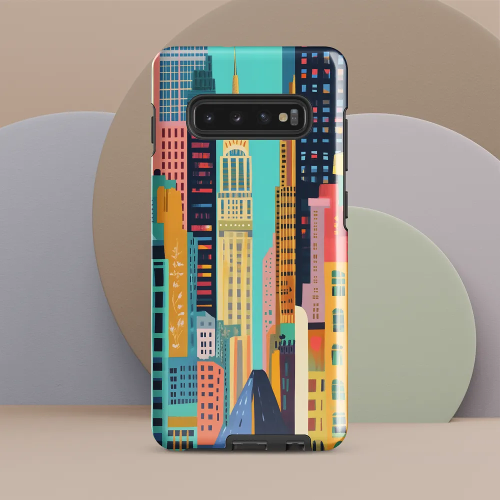 Vibrant Cityscape: A Modern Urban Journey | Phone Case |  S10 Plus | Tough Case | Glossy