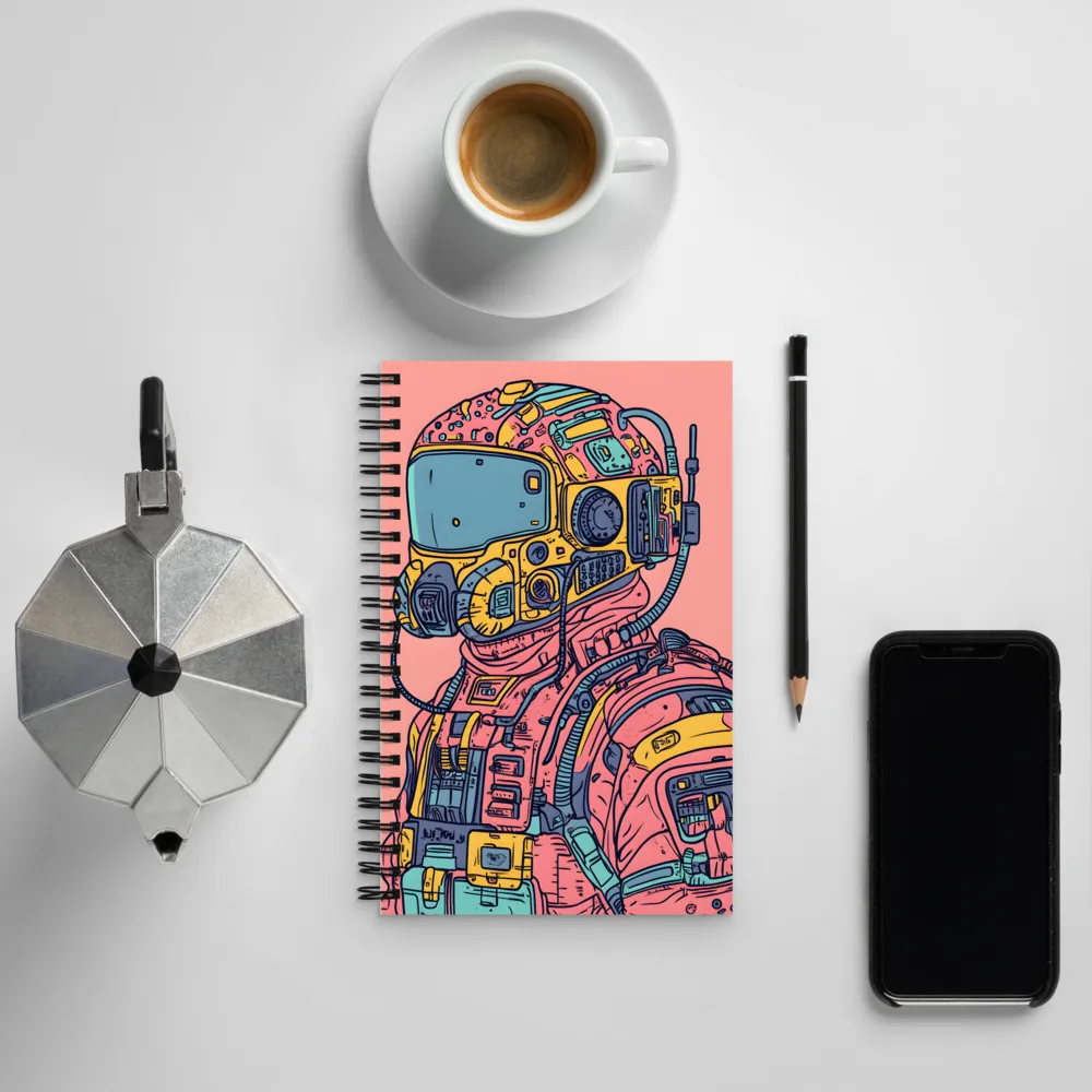 Exploration Beyond: A Digital Astronaut | Spiral Notebook