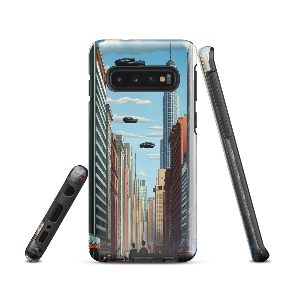 Futuristic Stroll through the Urban Skyline