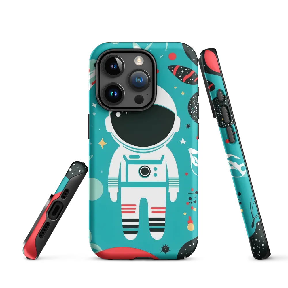 Whimsical Astronaut in Cosmic Wonderland