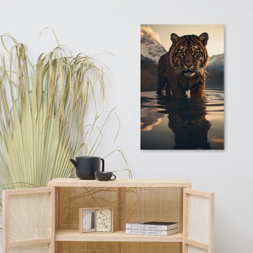 Majestic Reflection: The Tiger's Domain