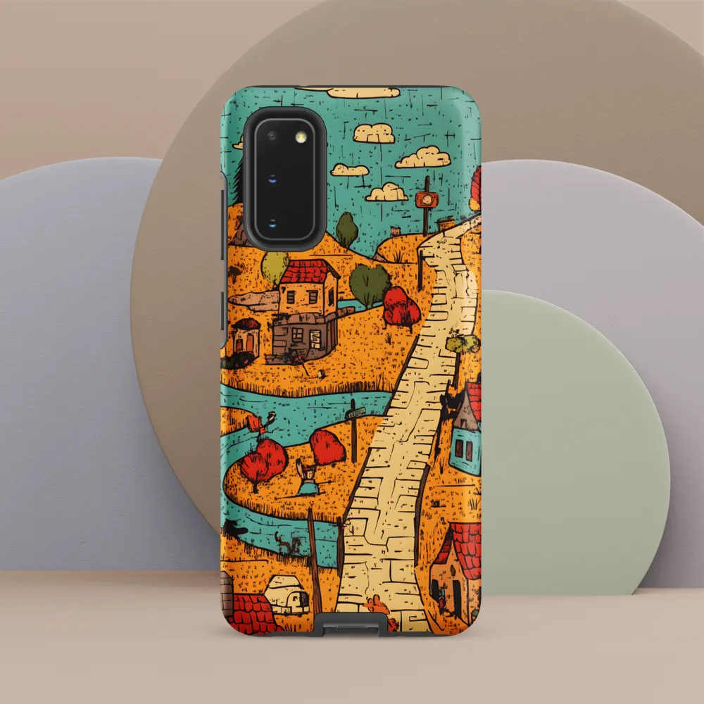 Whimsical Village Landscape