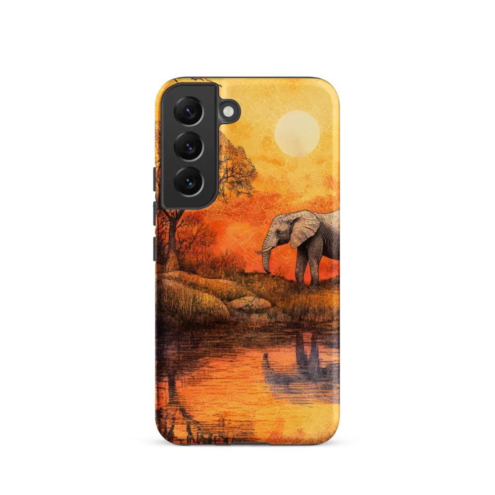 Elephant's Serenity at Dusk