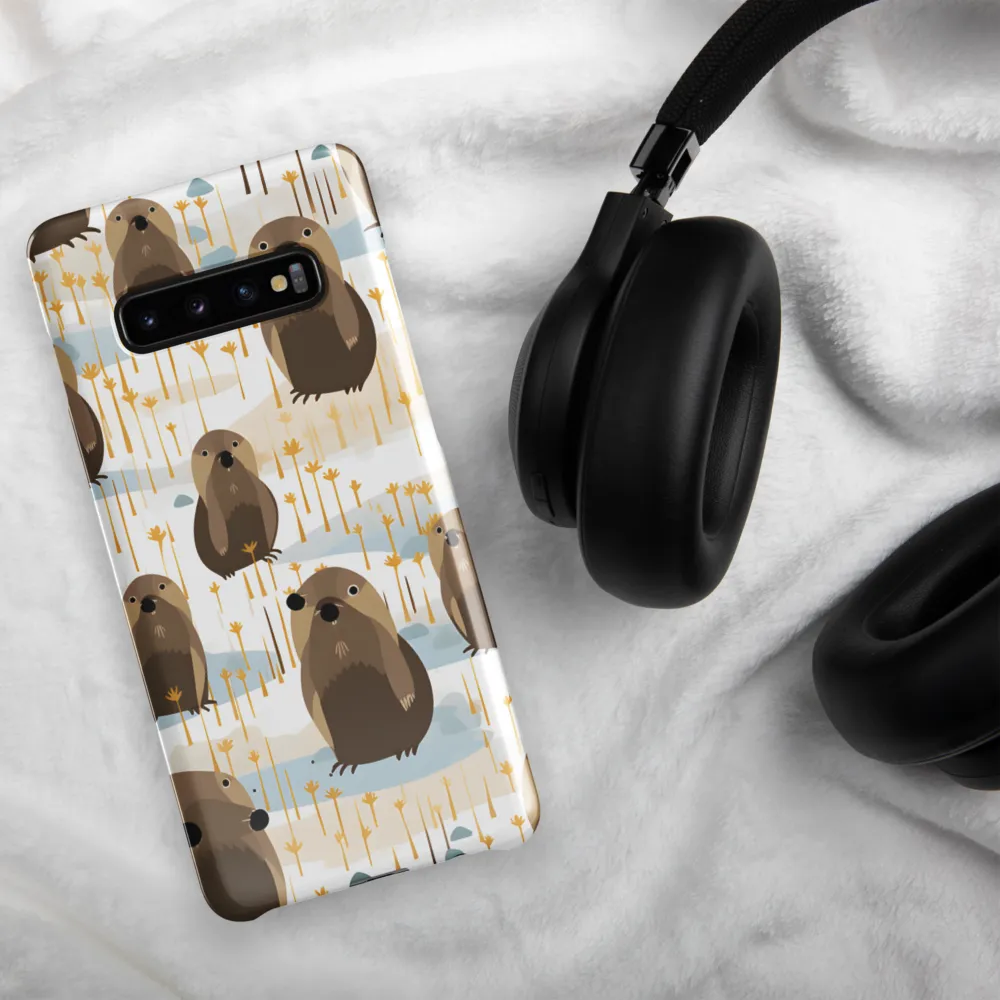 Whimsical Waters: A Celebration of Otters and Seals | Phone Case |  S10 Plus | Snap Case | Glossy