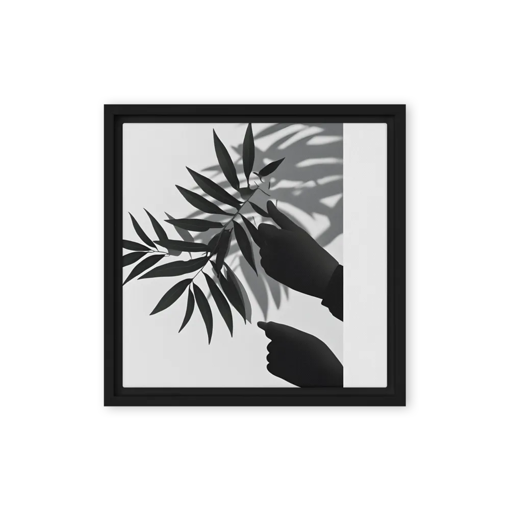 Whispers of Nature | Canvas with Black Frame | 12″×12″