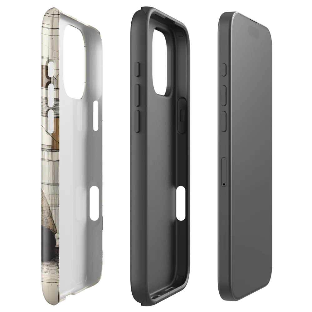 Quiet Reflections in Line | Phone Case |  16 Pro Max | Tough Case | Glossy
