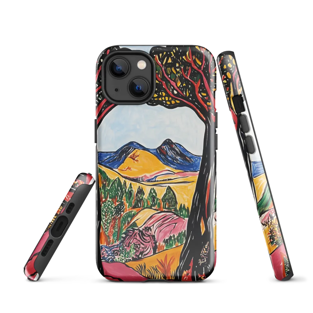 Vibrant Nature's Embrace | Phone Case |  13 | Tough Case | Glossy