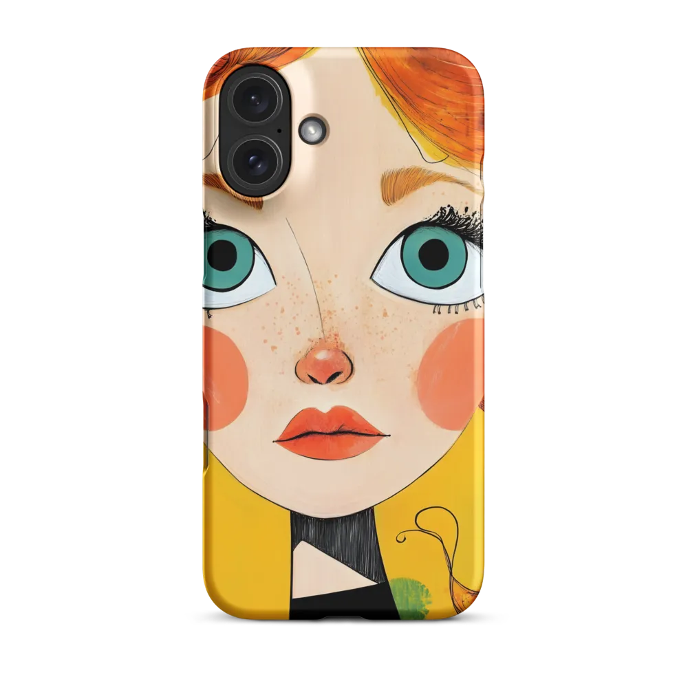 Whimsical Portrait of a Girl | Phone Case |  16 Plus | Snap Case | Matte