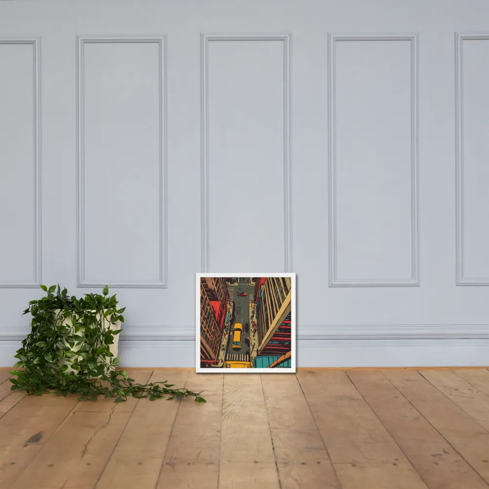 Urban Symphony | Poster with White Frame | 16″×16″