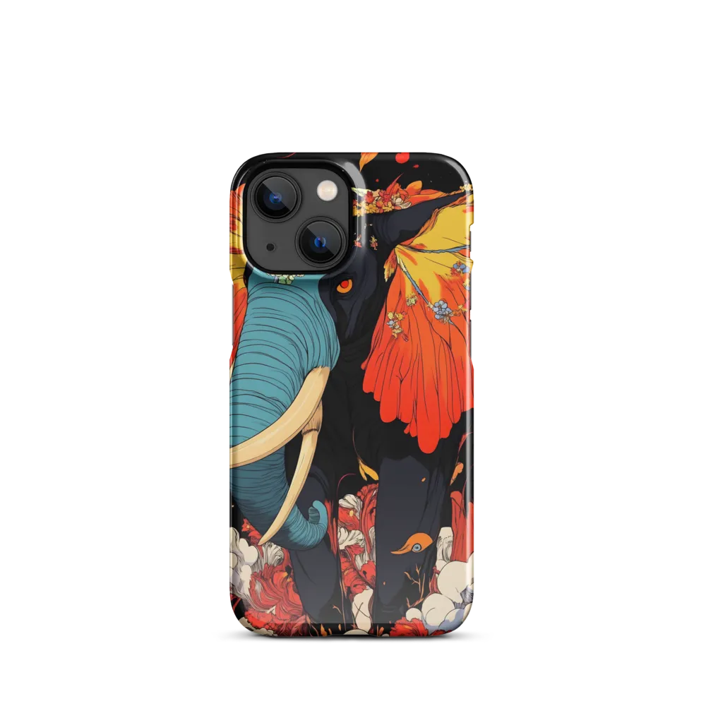Majesty of the Floral Elephant | Phone Case |  13 Mini | Snap Case | Glossy