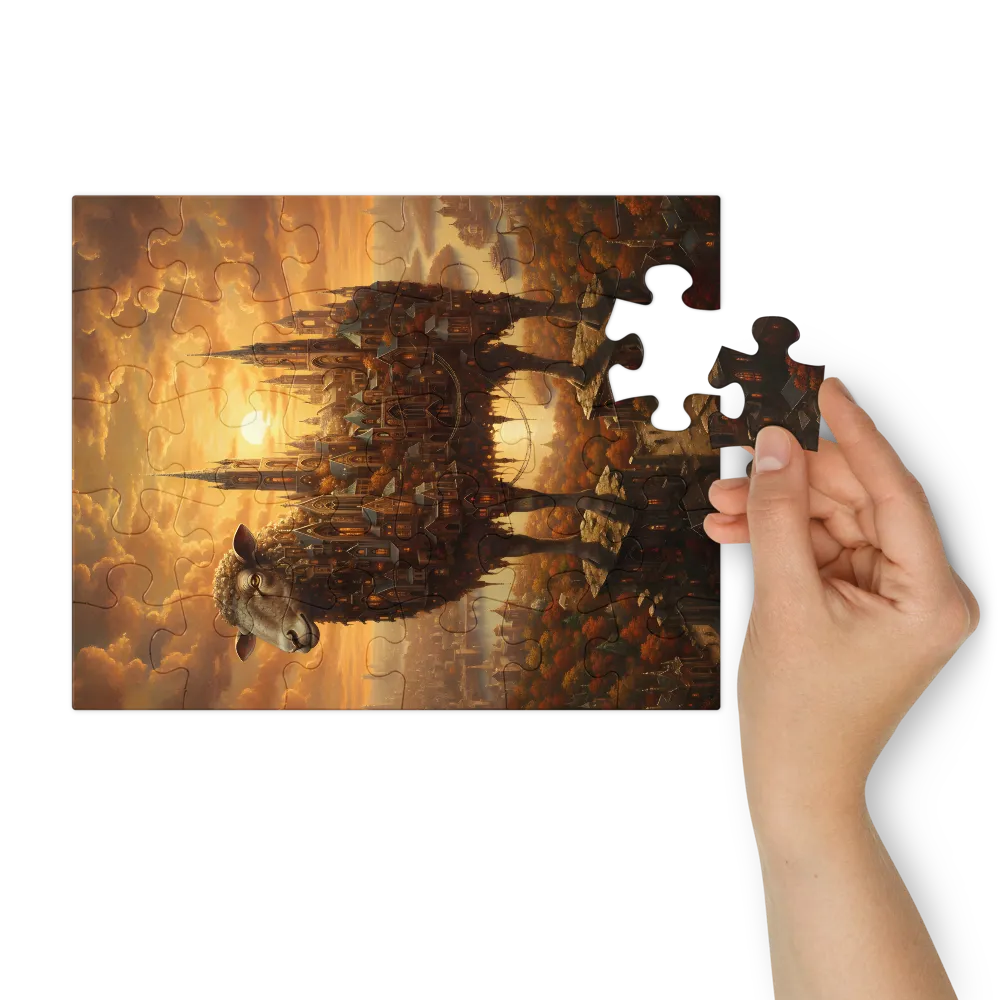 Sheep Citadel 
 Jigsaw Puzzle in Tin Box