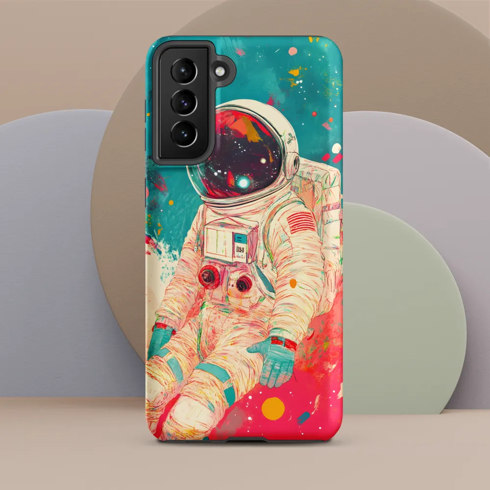 Cosmic Explorer: An Astronaut's Journey | Phone Case |  S21 Plus | Tough Case | Matte