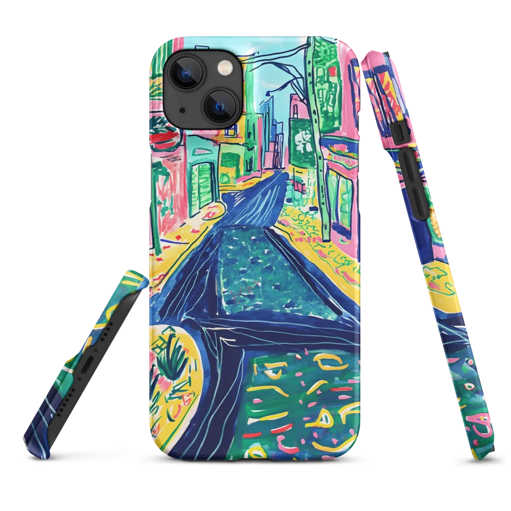Dreamy Street in Vibrant Hues