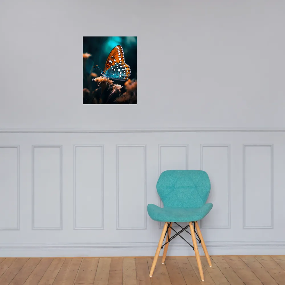 Whispers of Color: The Butterfly's Embrace | Poster | 16″×20″