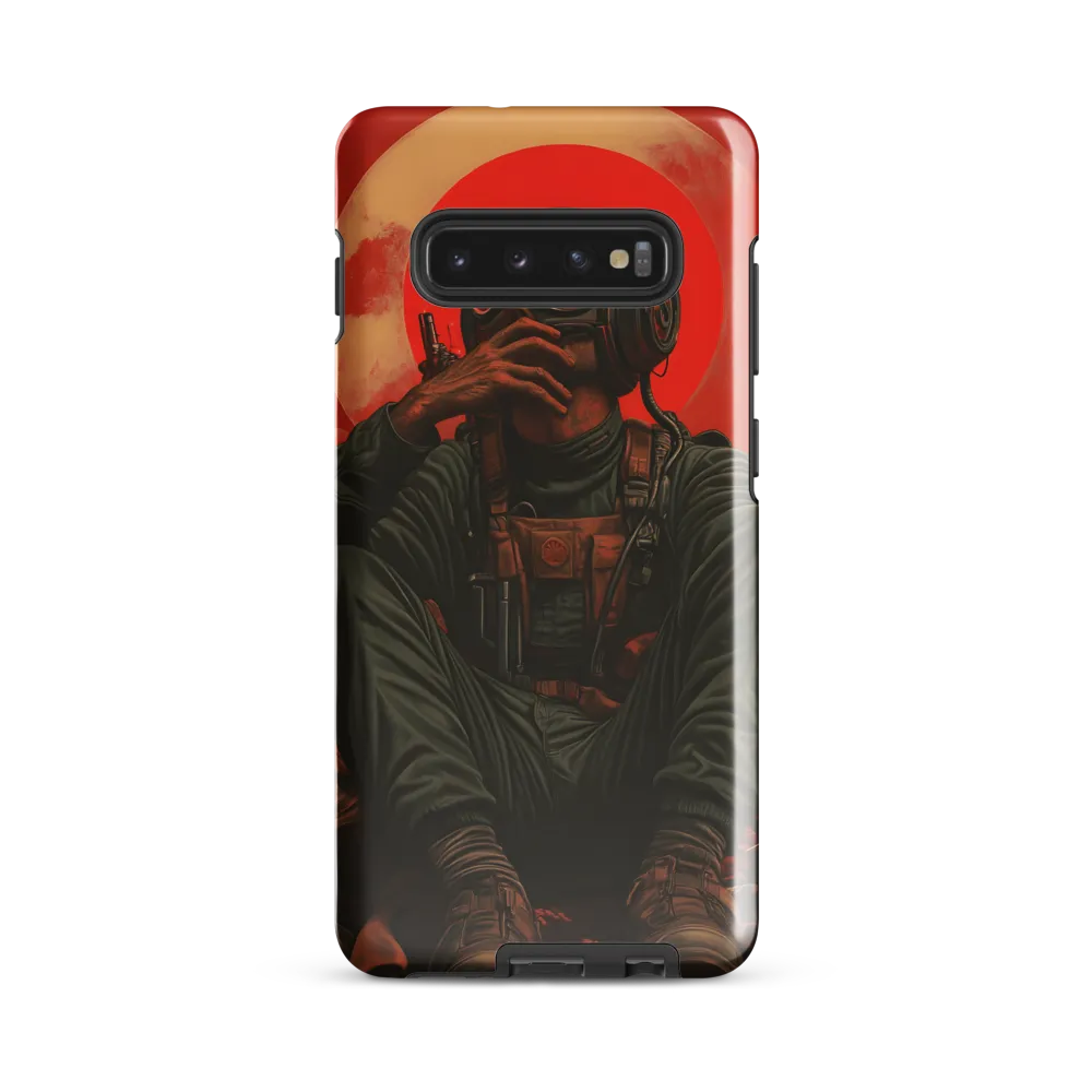 Contemplation of the Cosmic Voyager | Phone Case |  S10 Plus | Tough Case | Glossy