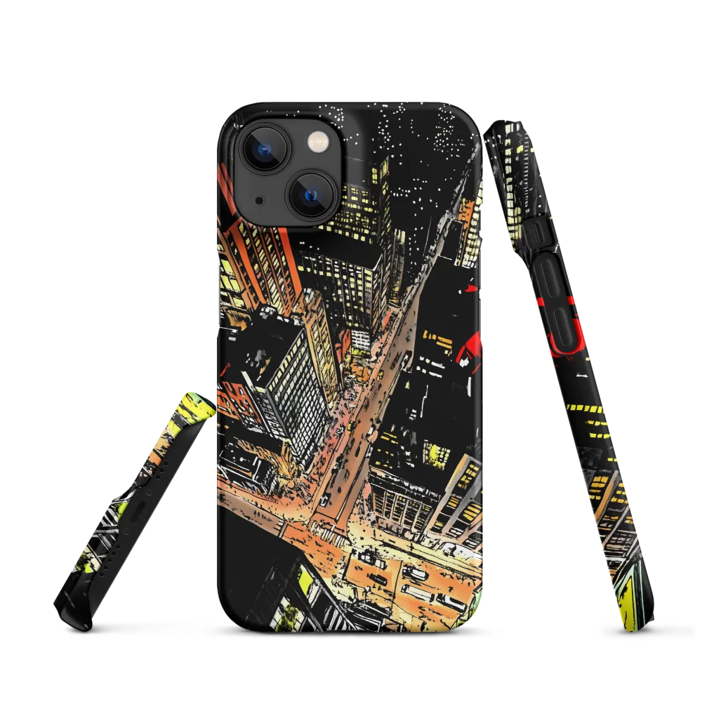 Urban Nightscape: A Bird's-eye View | Phone Case |  14 | Snap Case | Matte