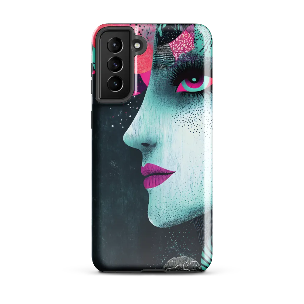 Mystical Beauty in Blue and Pink | Phone Case |  S21 Plus | Tough Case | Glossy