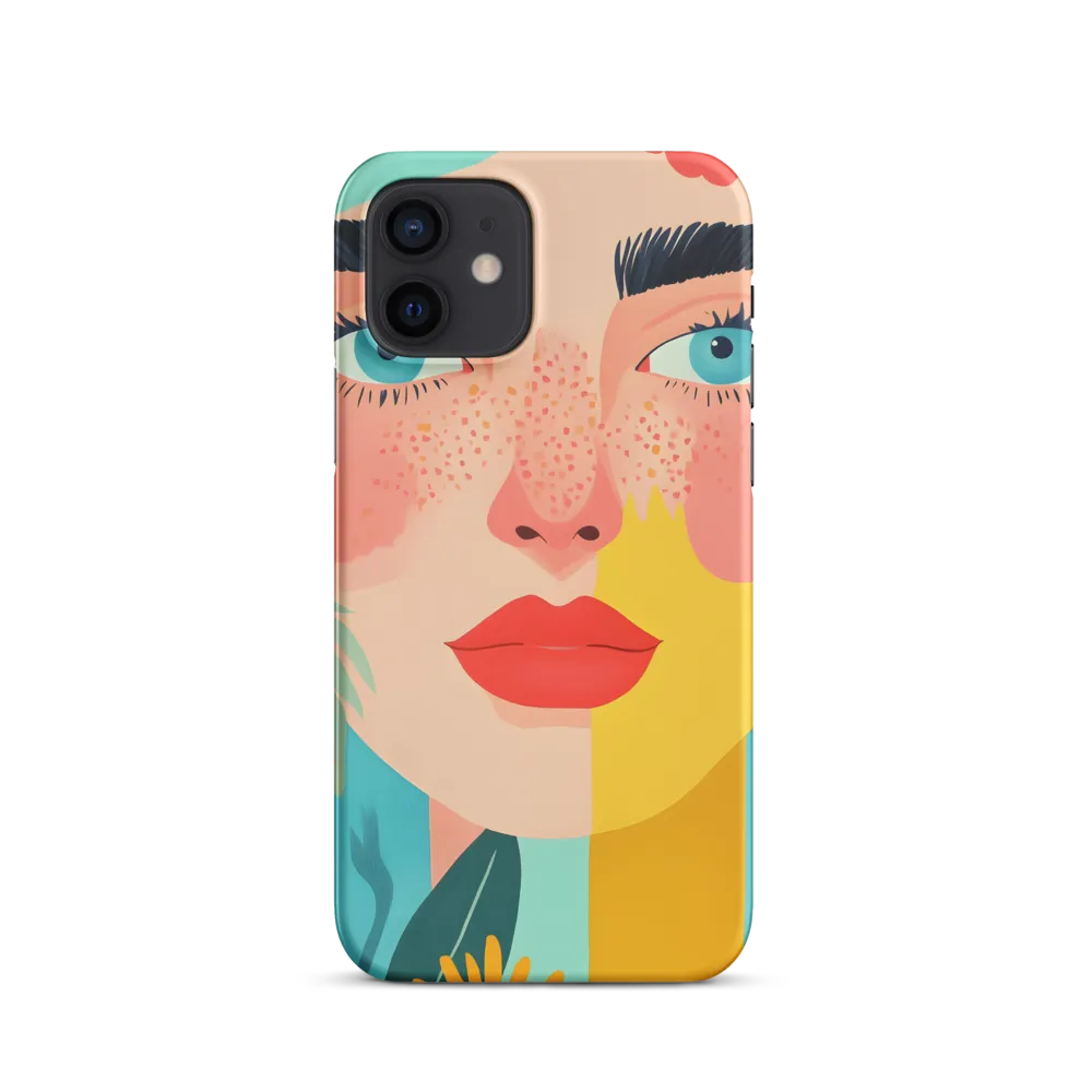 Floral Serenity: A Modern Portrait