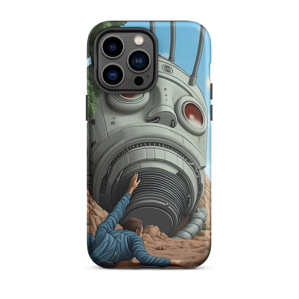 The Descent into Technological Abyss | Phone Case |  14 Pro Max | Tough Case | Matte