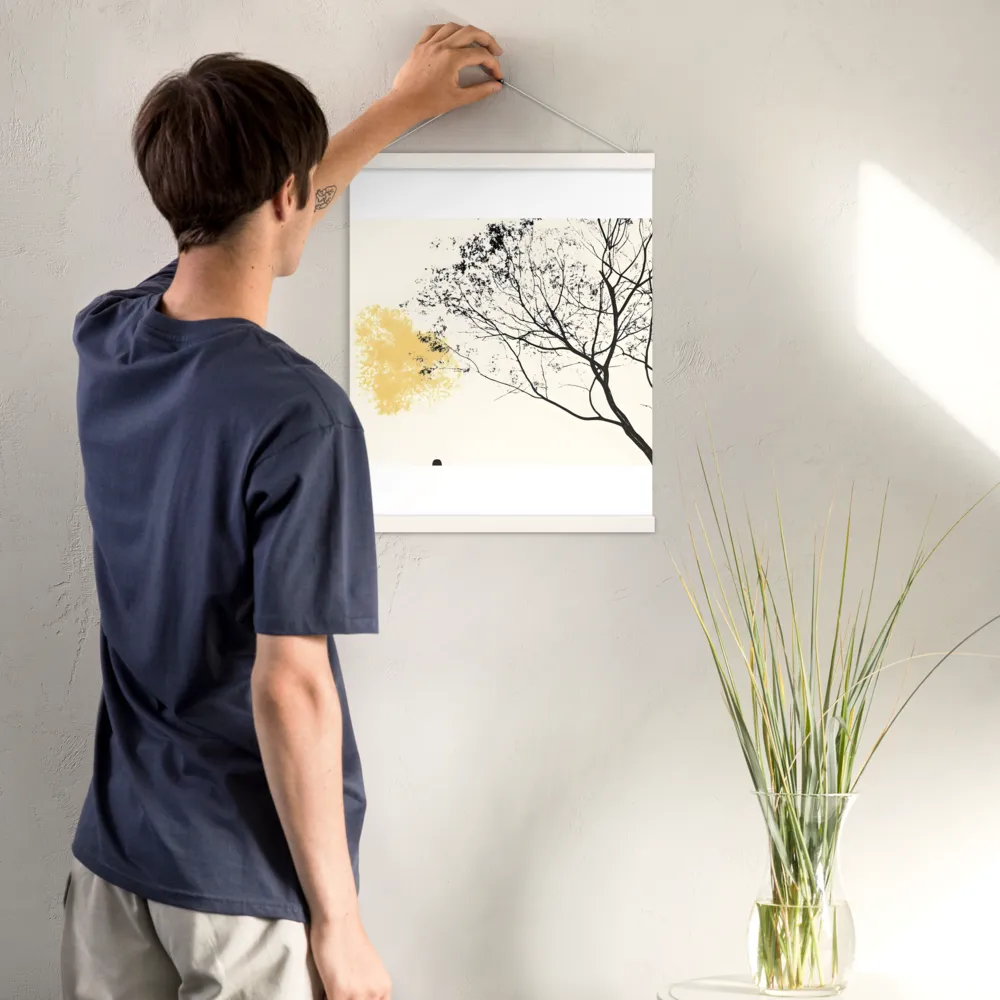 Whispers of Solitude | Poster With White Wood Hanger | 16″×20″