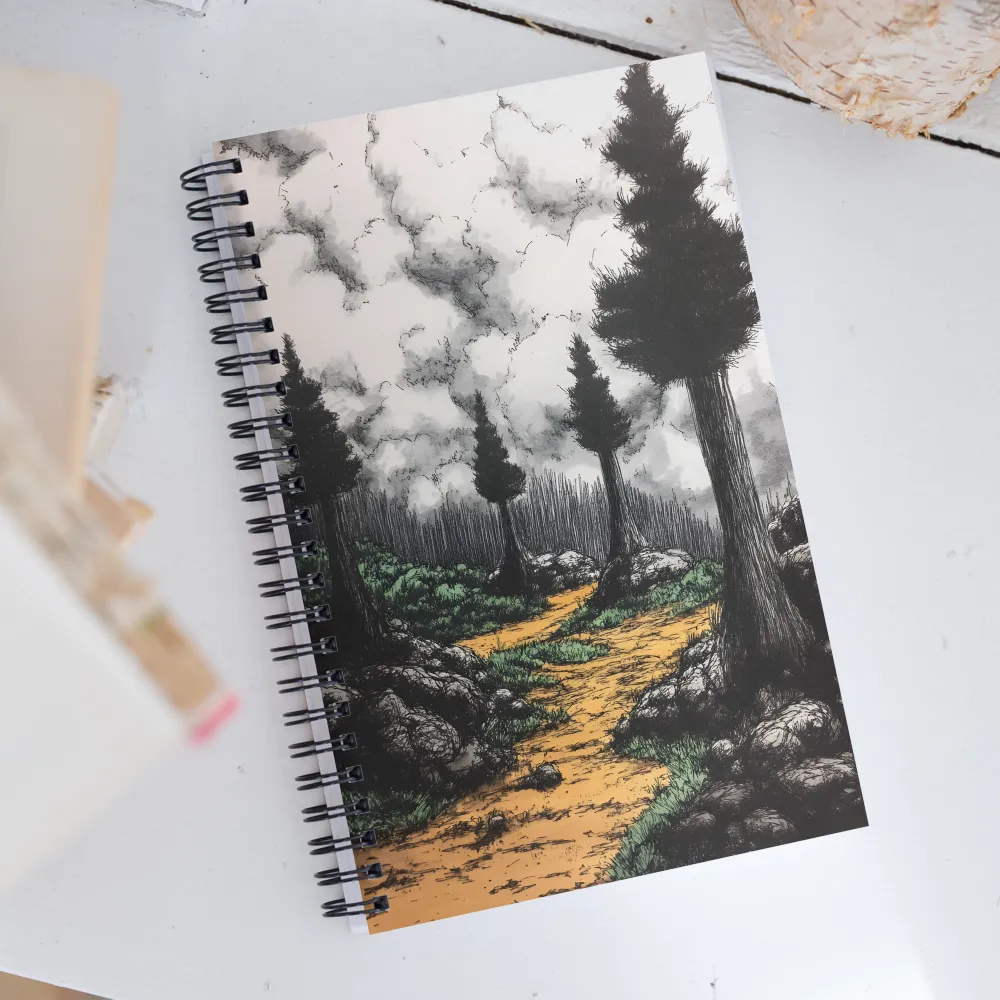 Path Through the Shadows | Spiral Notebook