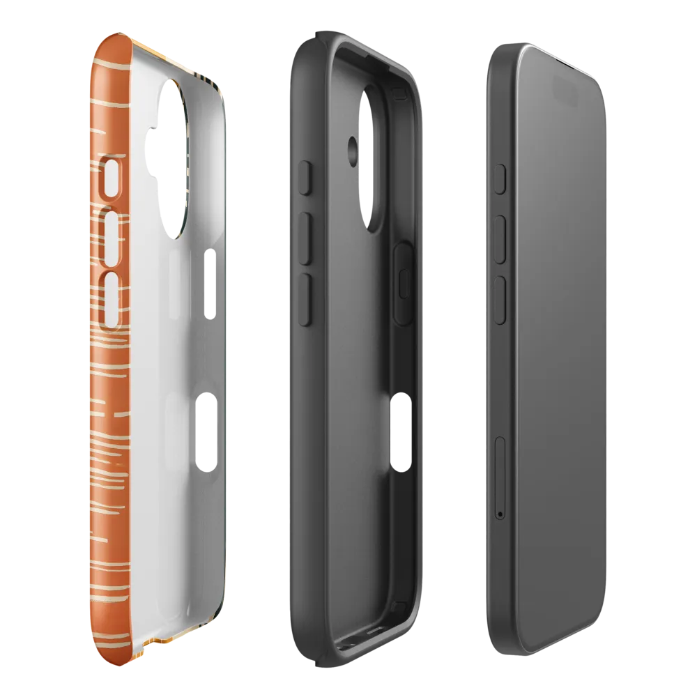 Urban Harmony: A Geometric Sunrise | Phone Case |  16 | Tough Case | Glossy