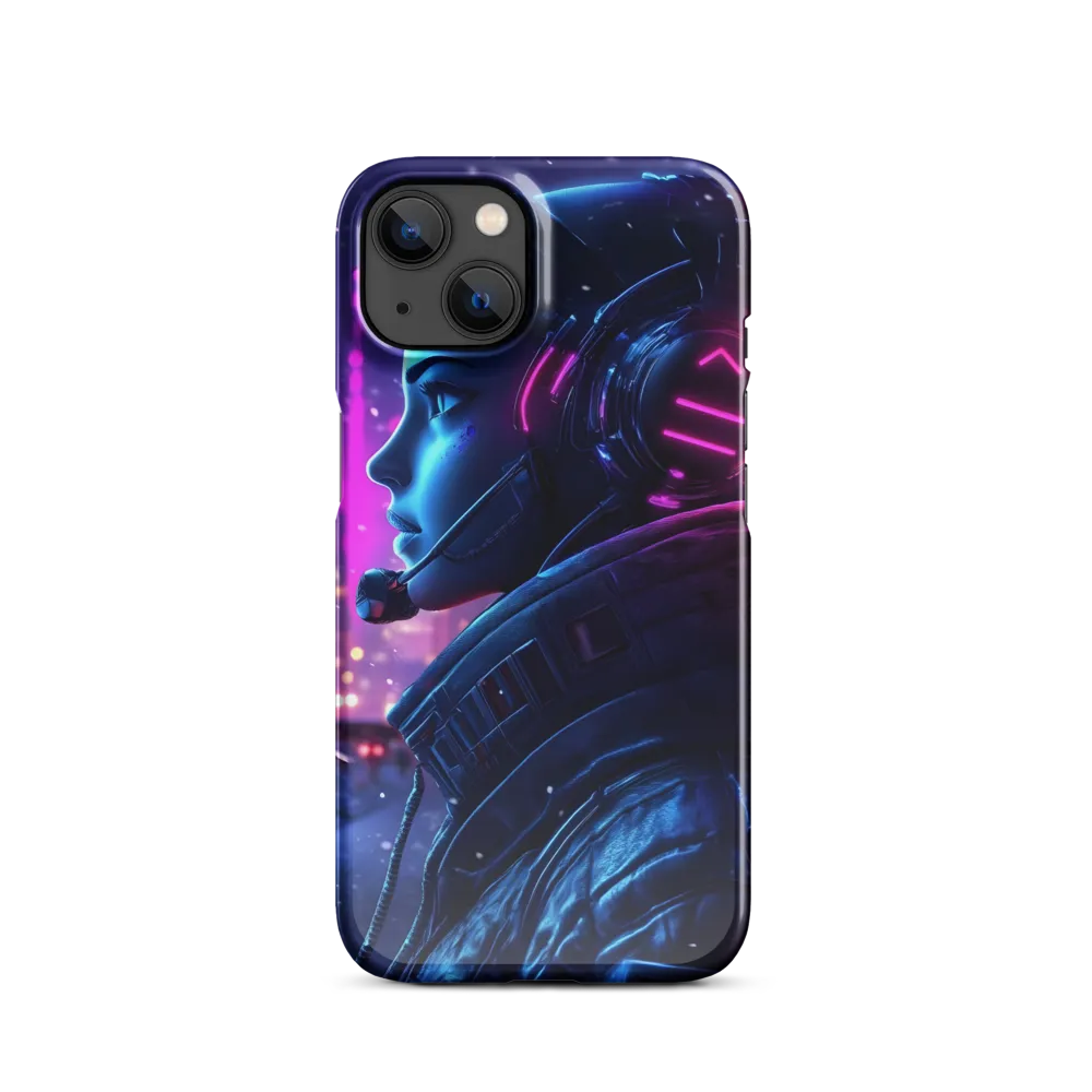 Dystopian Elegance: Cyberpunk Figure in Neon