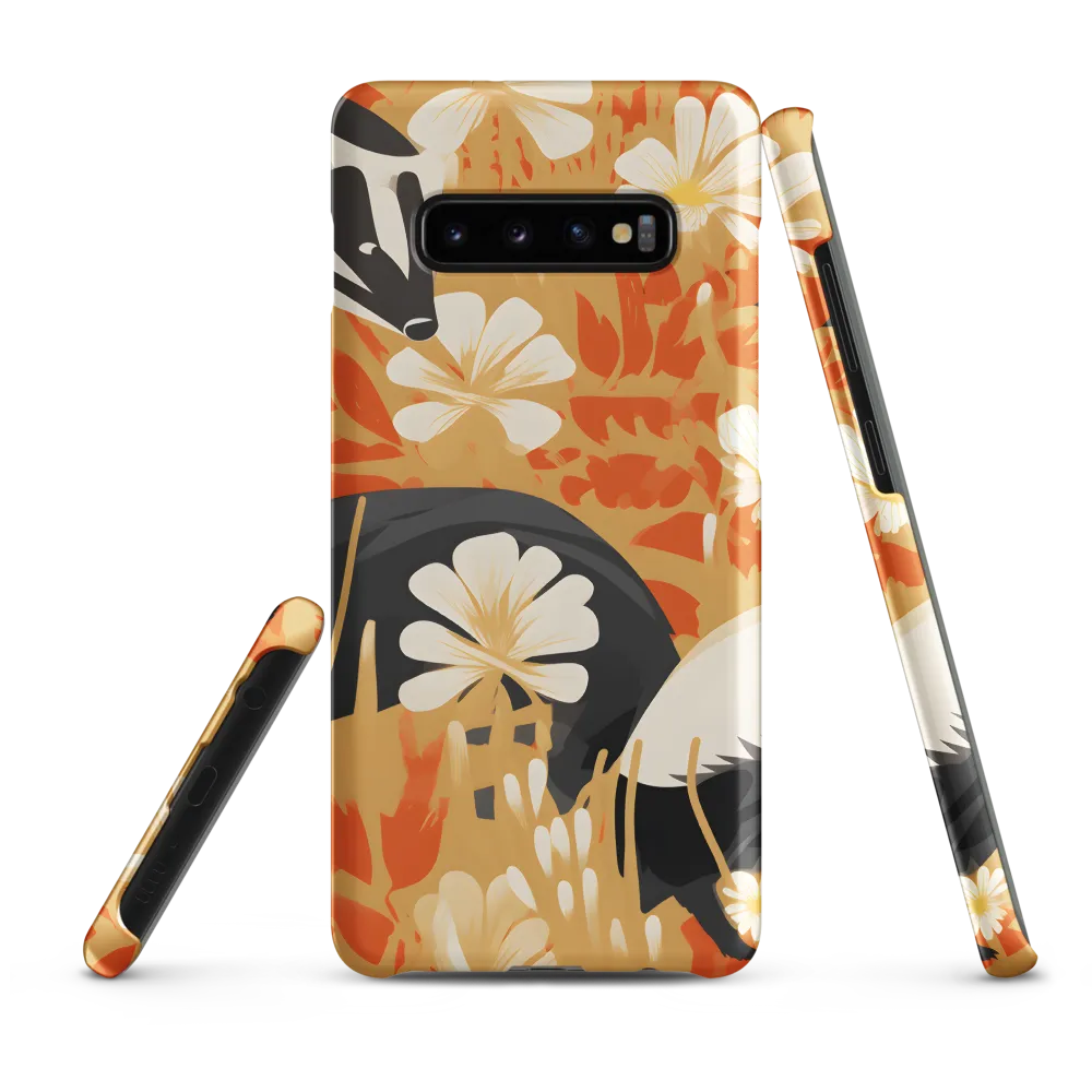 Whimsical Badgers in Bloom