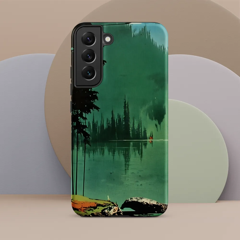 Serenity Reflected: A Tranquil Lake Scene