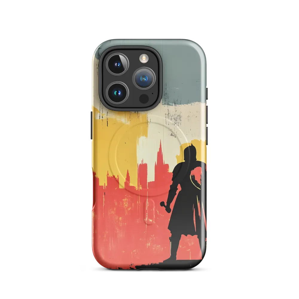 Hero in the Urban Dawn | Phone Case |  16 Pro | MagSafe® Tough Case | Glossy
