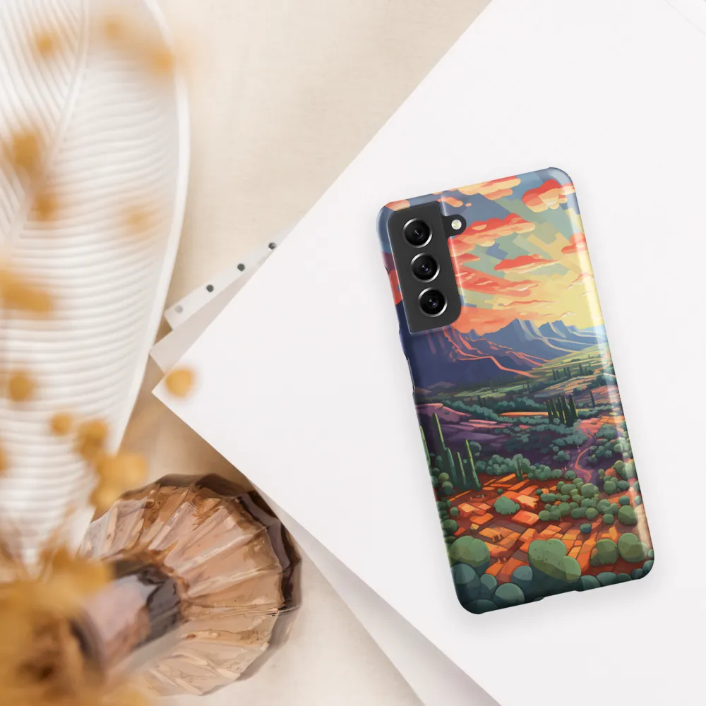 Desert Serenity at Dusk | Phone Case |  S21 | Snap Case | Matte