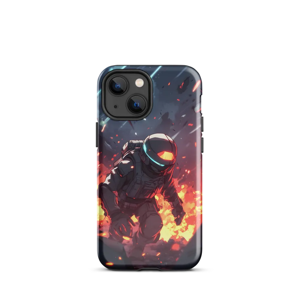 Astronaut Amidst Chaos