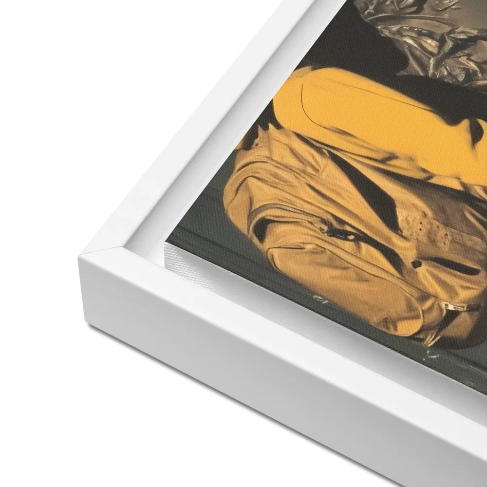 Silent Reflection | Canvas with White Frame | 12″×12″