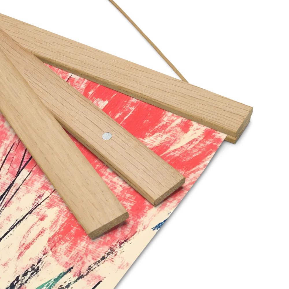 Whispers of Tranquility | Poster With Oak Wood Hanger | 16″×16″