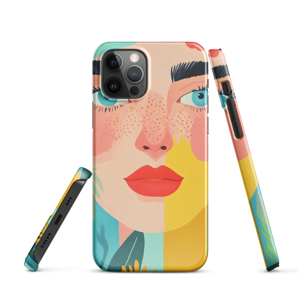 Floral Serenity: A Modern Portrait