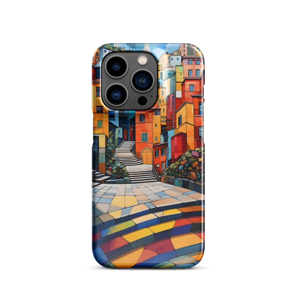 Vibrant Village: A Cubist Journey