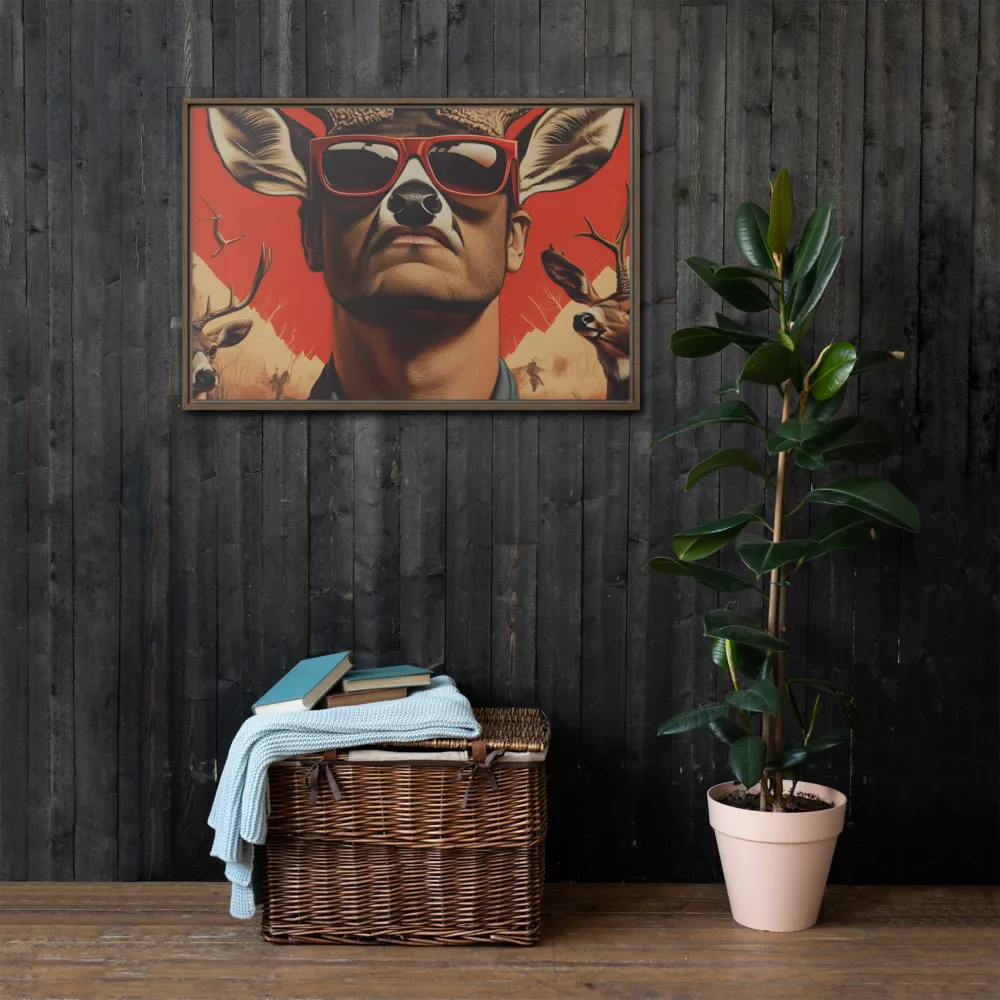 The Hunter's Spirit | Canvas with Brown Frame | 24″×36″