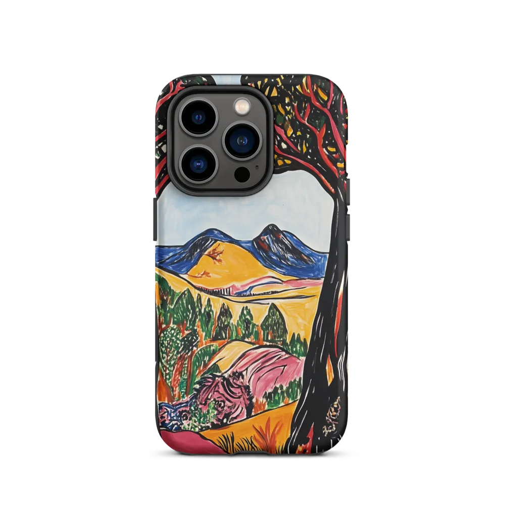 Vibrant Nature's Embrace | Phone Case |  14 Pro | Tough Case | Matte