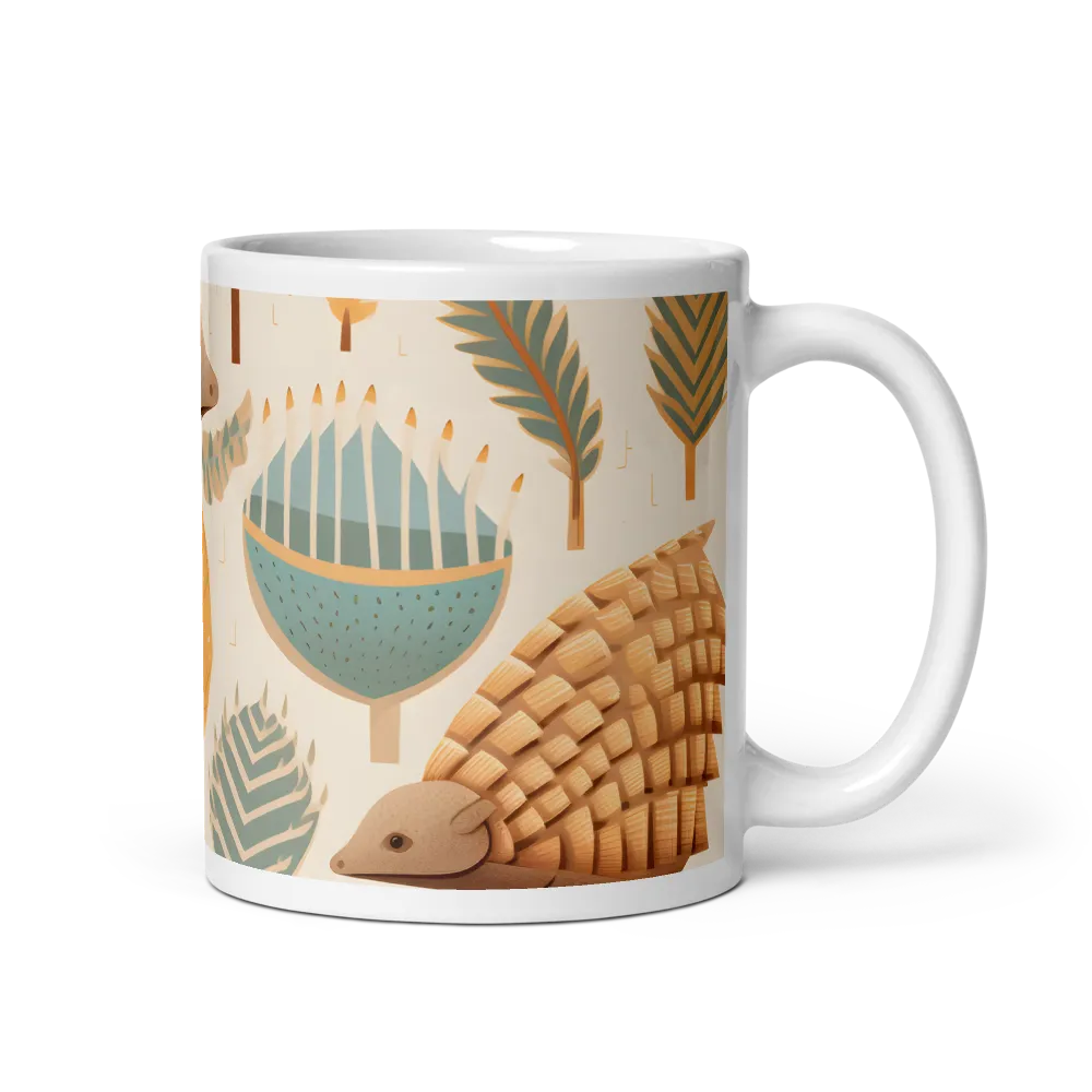 Pangolins in a Whimsical Habitat | Mugs | Multiple Sizes & Colors