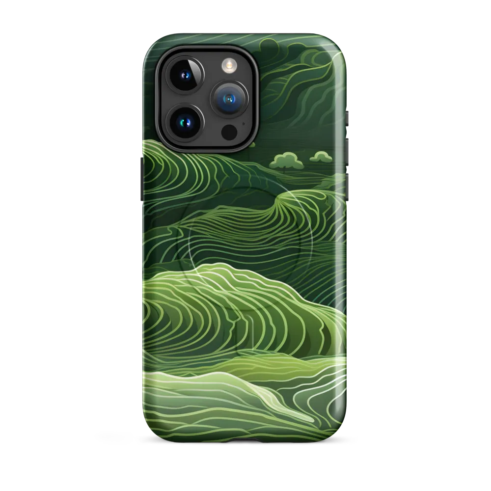 Whispers of Green Hills | Phone Case |  15 Pro Max | MagSafe® Tough Case | Glossy