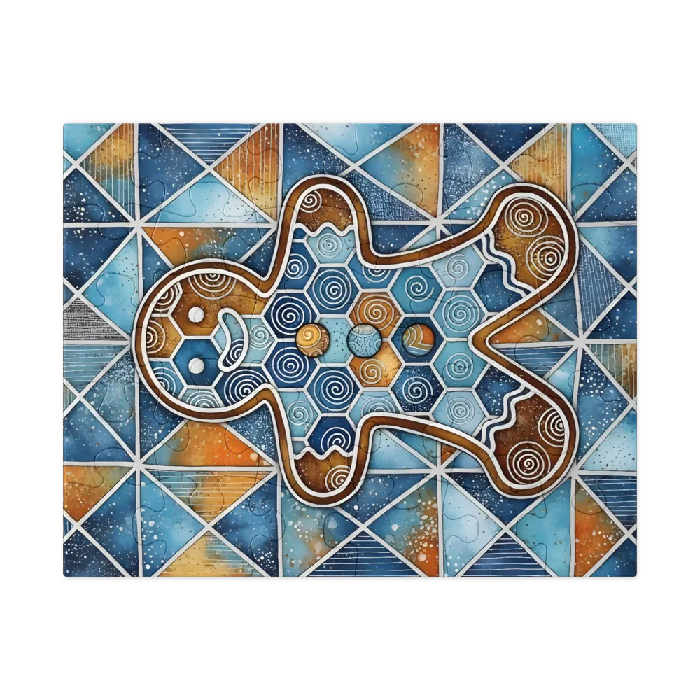 Gingerbread Geometry 
 Jigsaw Puzzle in Tin Box
