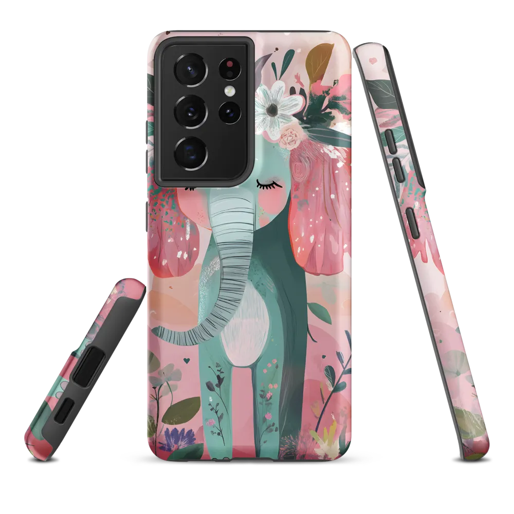Whimsical Elephant in Bloom