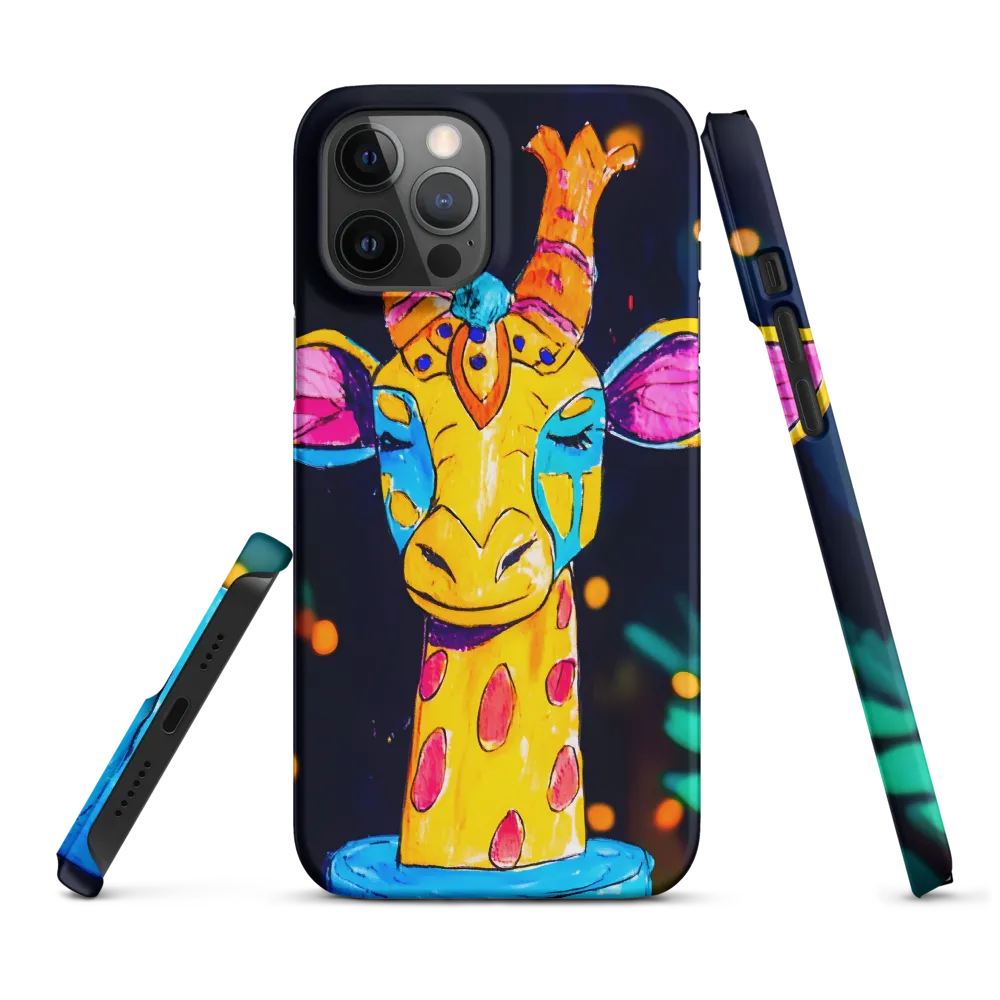 Whimsical Giraffe in Vibrant Colors | Phone Case |  12 Pro Max | Snap Case | Matte