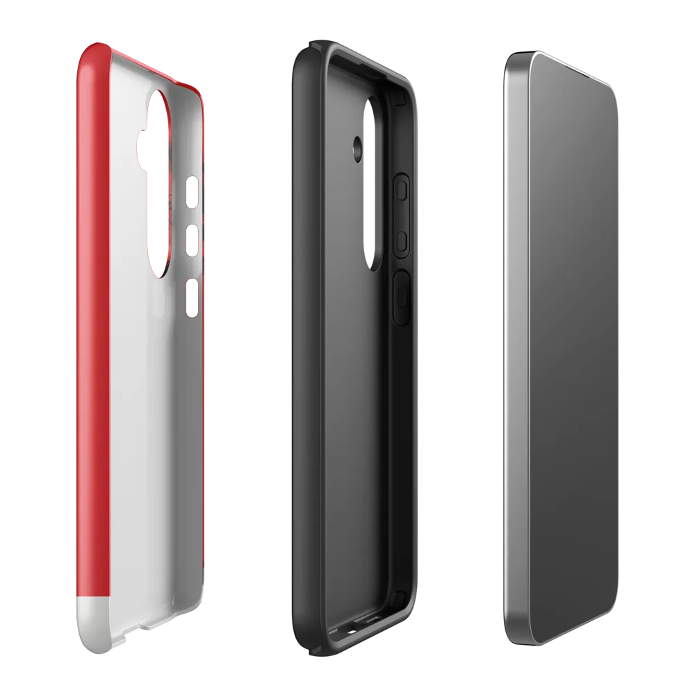 Contemplation in Red | Phone Case |  S24 Plus | Tough Case | Glossy