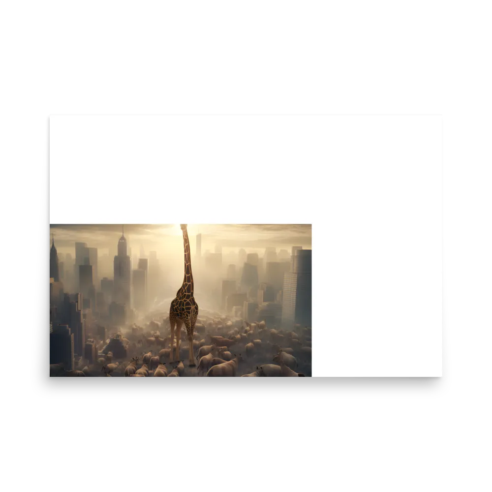 Urban Serengeti: A Giraffe's Perspective | Poster | 24″×36″
