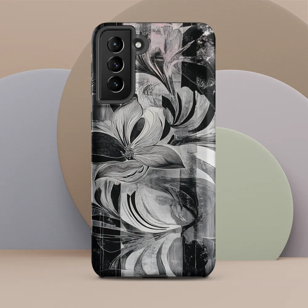 Floral Fusion in Monochrome